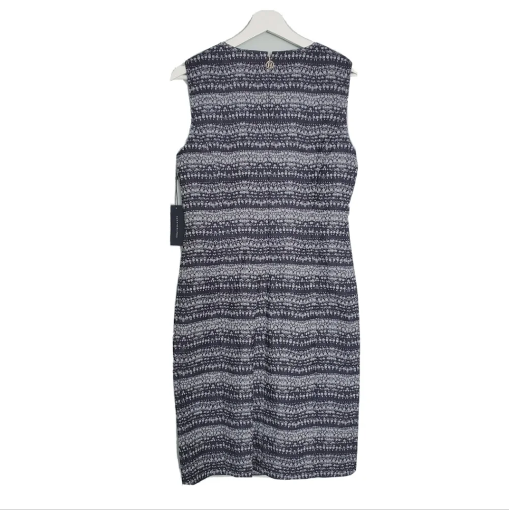 NEW Tommy Hilfiger Indigo Sleeveless Print Sheath Dress